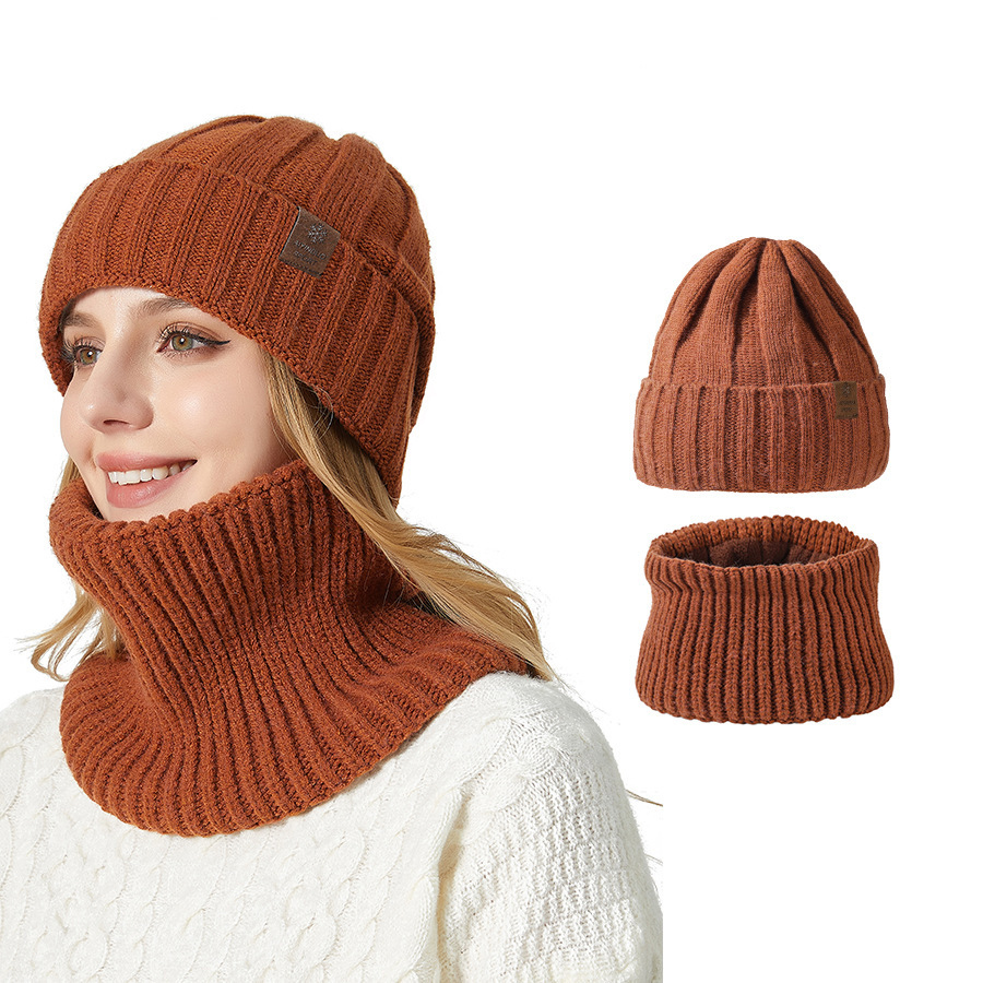 Set mũ len, khăn ống len thu đông HZ2501_thumbnail_4