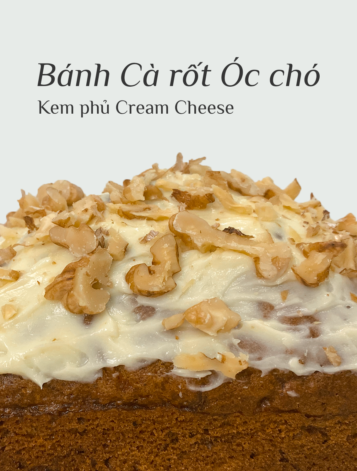 Bánh Cà rốt Óc chó phủ Cream Cheese