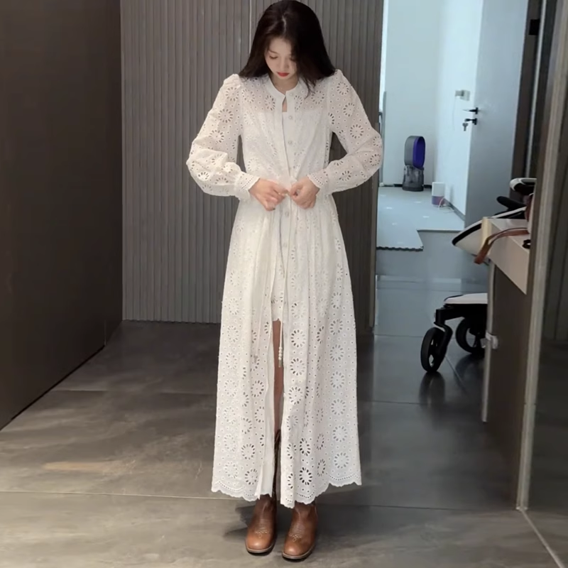 15753-Set bộ áo fom dài kèm quần sọt trắng thô thêu (thô thêu)_thumbnail_3