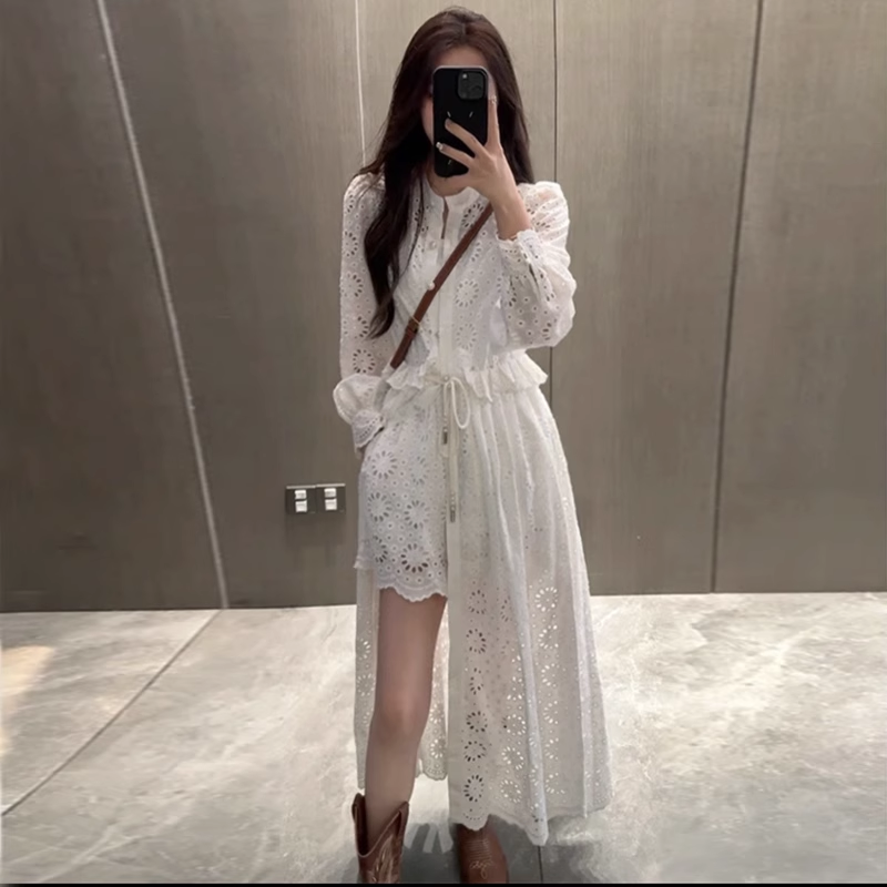 15753-Set bộ áo fom dài kèm quần sọt trắng thô thêu (thô thêu)_thumbnail_2