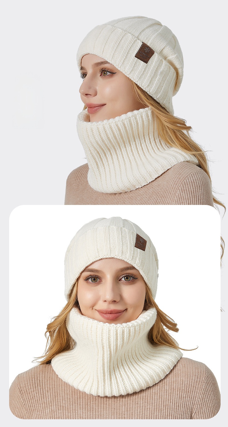 Set mũ len, khăn ống len thu đông HZ2501_thumbnail_3