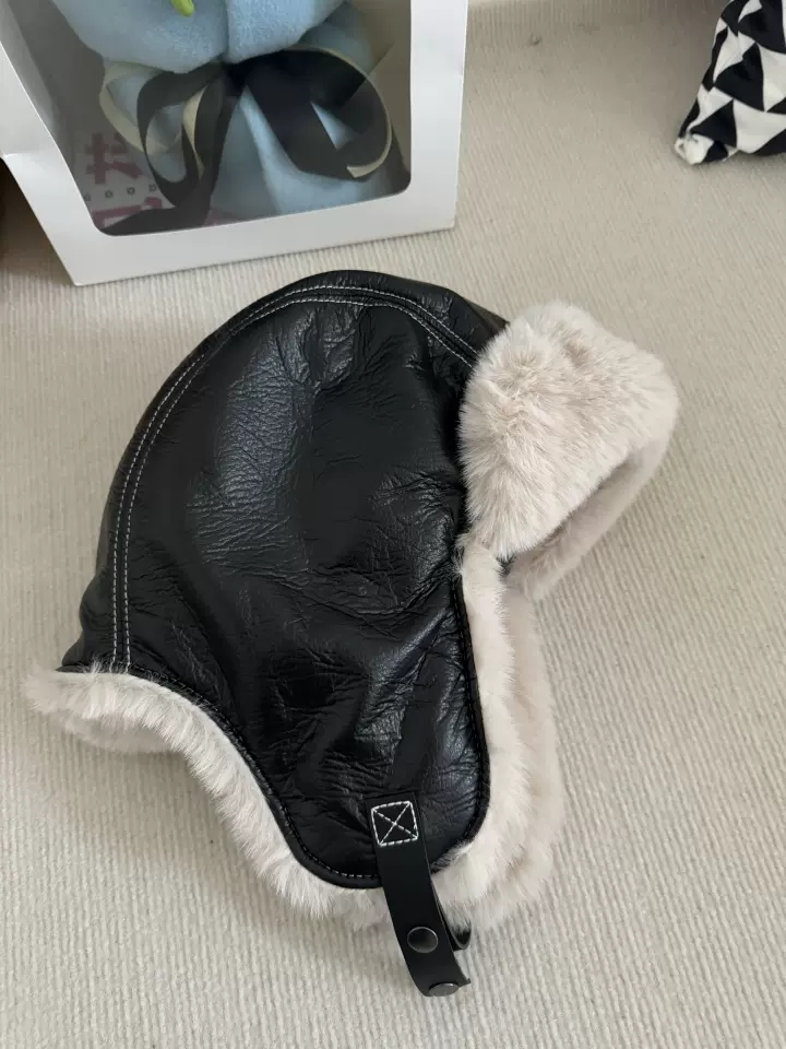 Mũ phi công da lót lông Pilot #HZ2503_thumbnail_4