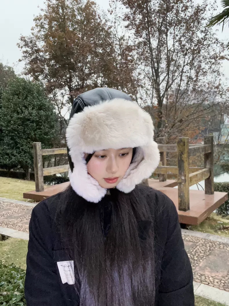 Mũ phi công da lót lông Pilot #HZ2503_thumbnail_3