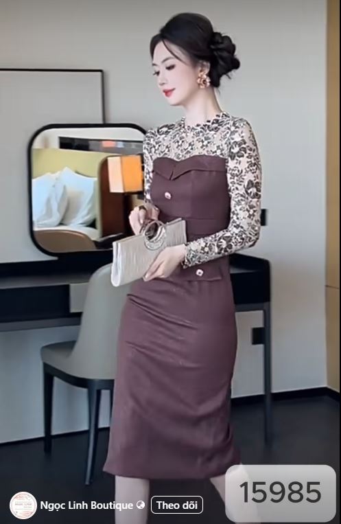 15985 - Đầm màu tím tay dài NL_thumbnail_0