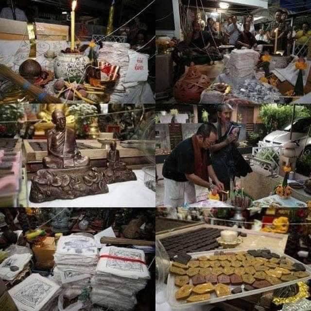 Khun Paen Wesiyarak (Hỗn hợp bột linh thiêng Maha Phutthi) – Đính Takrut Vàng Năm 2554_thumbnail_2