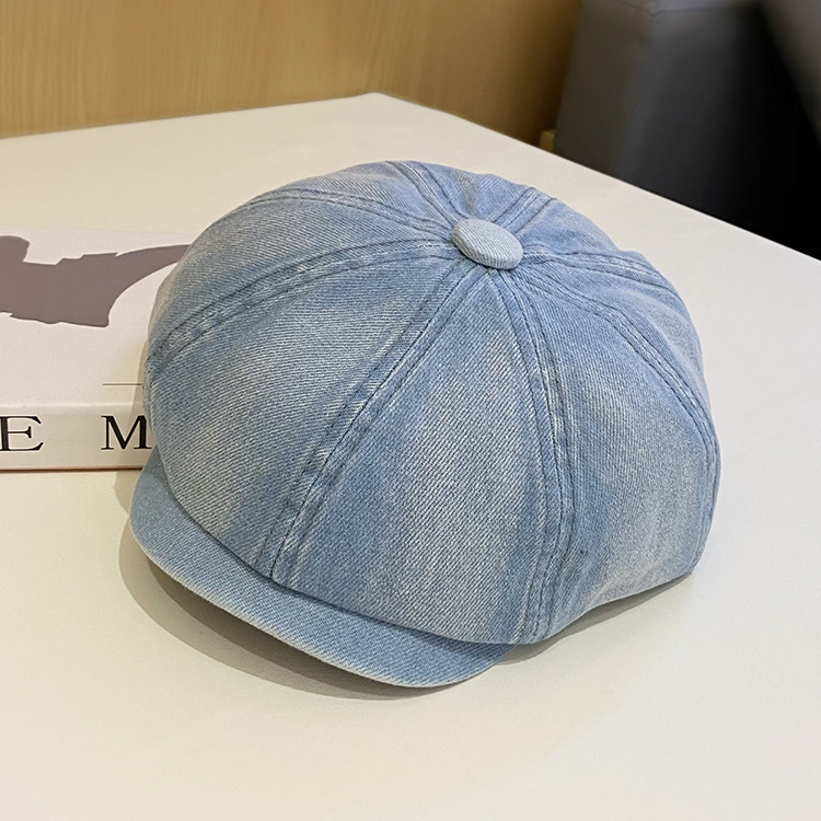 Mũ nồi beret vải bò jean dành cho nam & nữ HZ2506