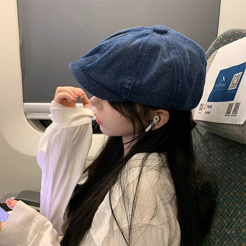 Mũ nồi beret vải bò jean dành cho nam & nữ HZ2506_thumbnail_4