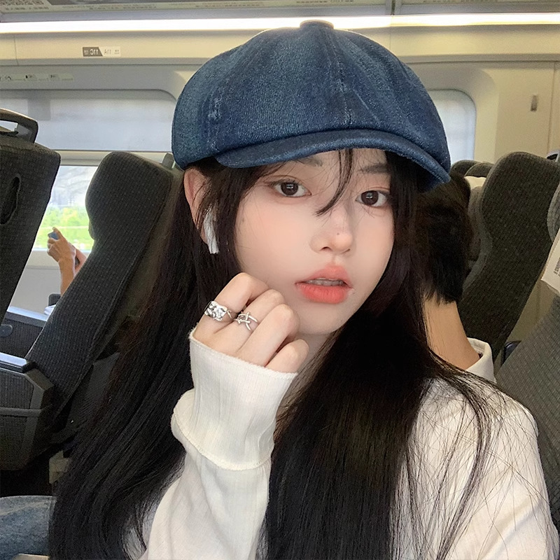 Mũ nồi beret vải bò jean dành cho nam & nữ HZ2506_thumbnail_5
