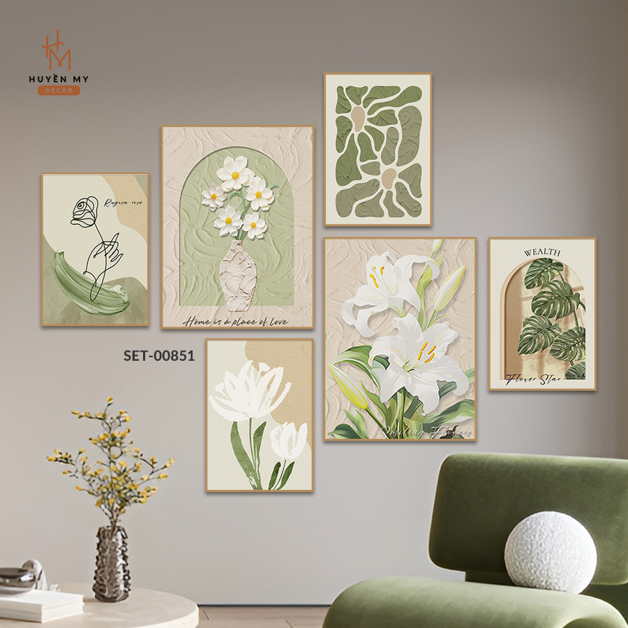 Tranh dán tường trang trí phong khách, phòng ngủ