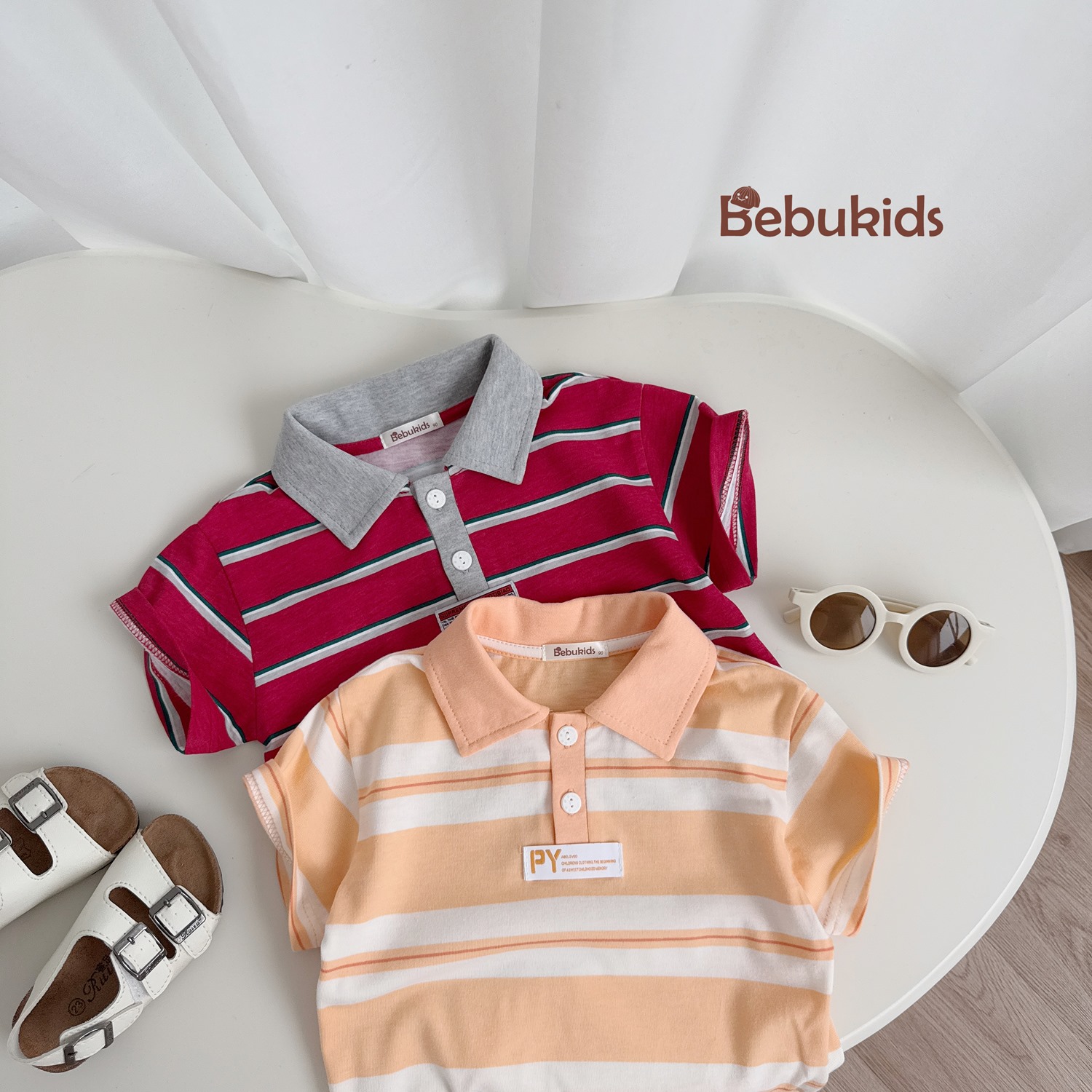 SB2259- bộ polo kẻ ngang