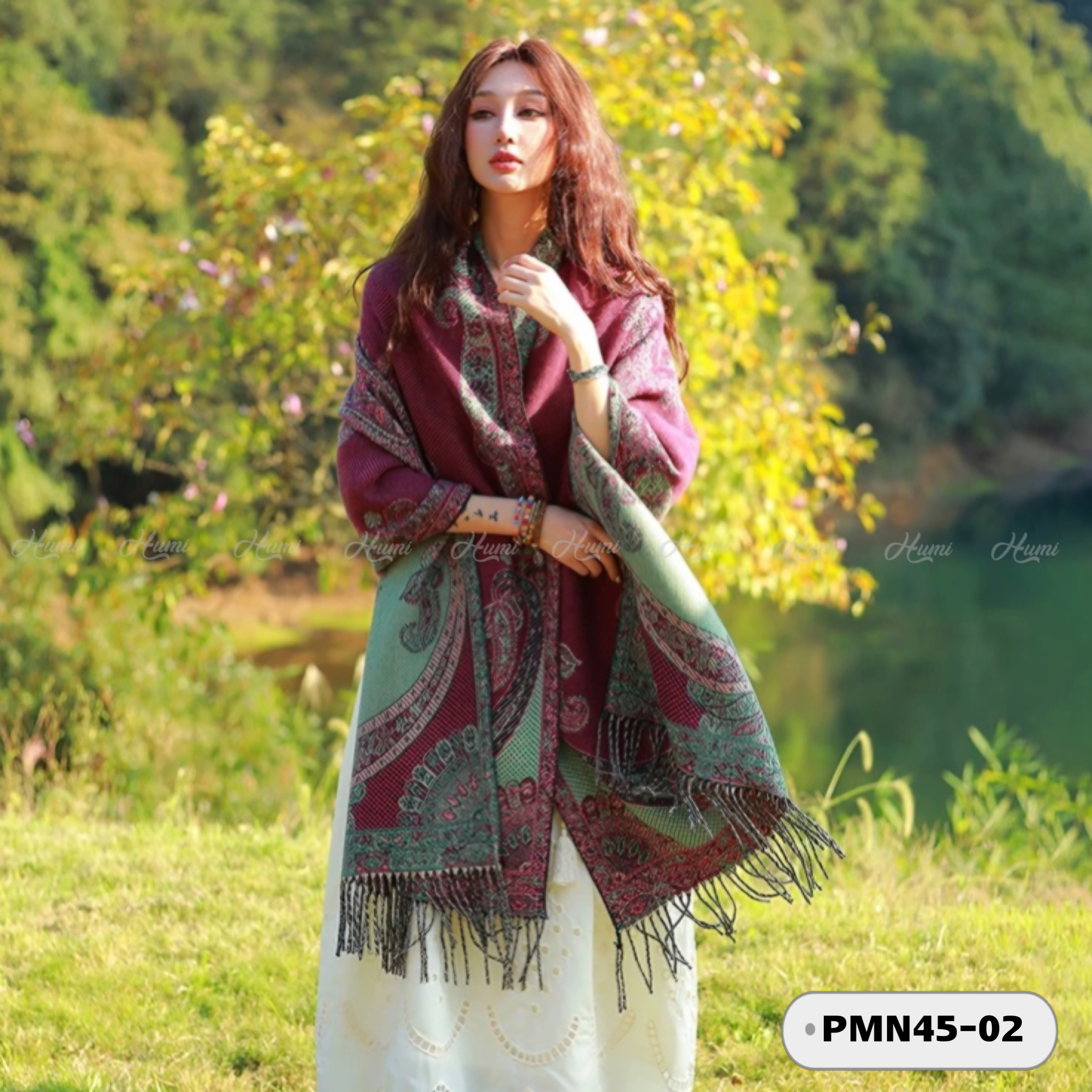 KHĂN CHOÀNG PASMINA BOHO (PMN45-02)