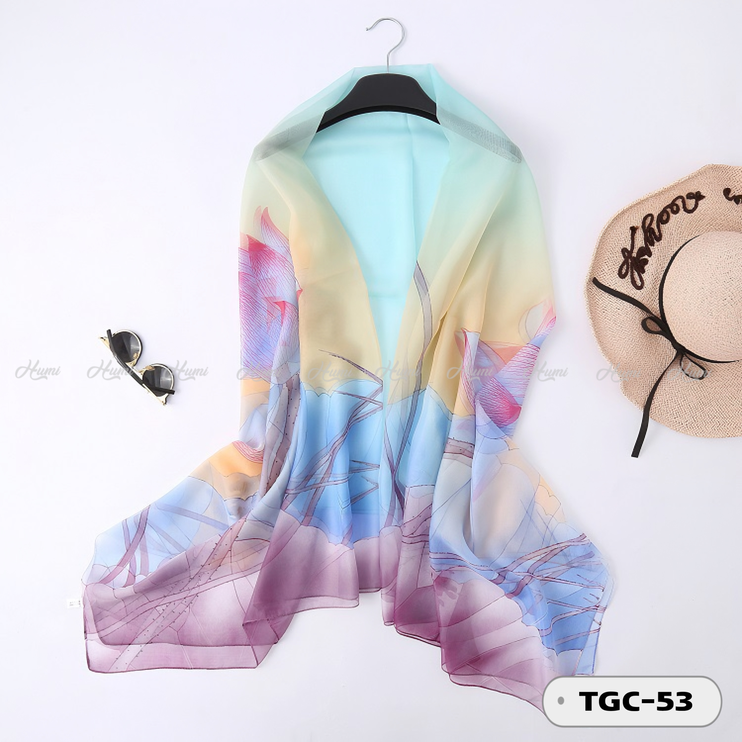 KHĂN LỤA TẰM HỌA TIẾT (TGC53)