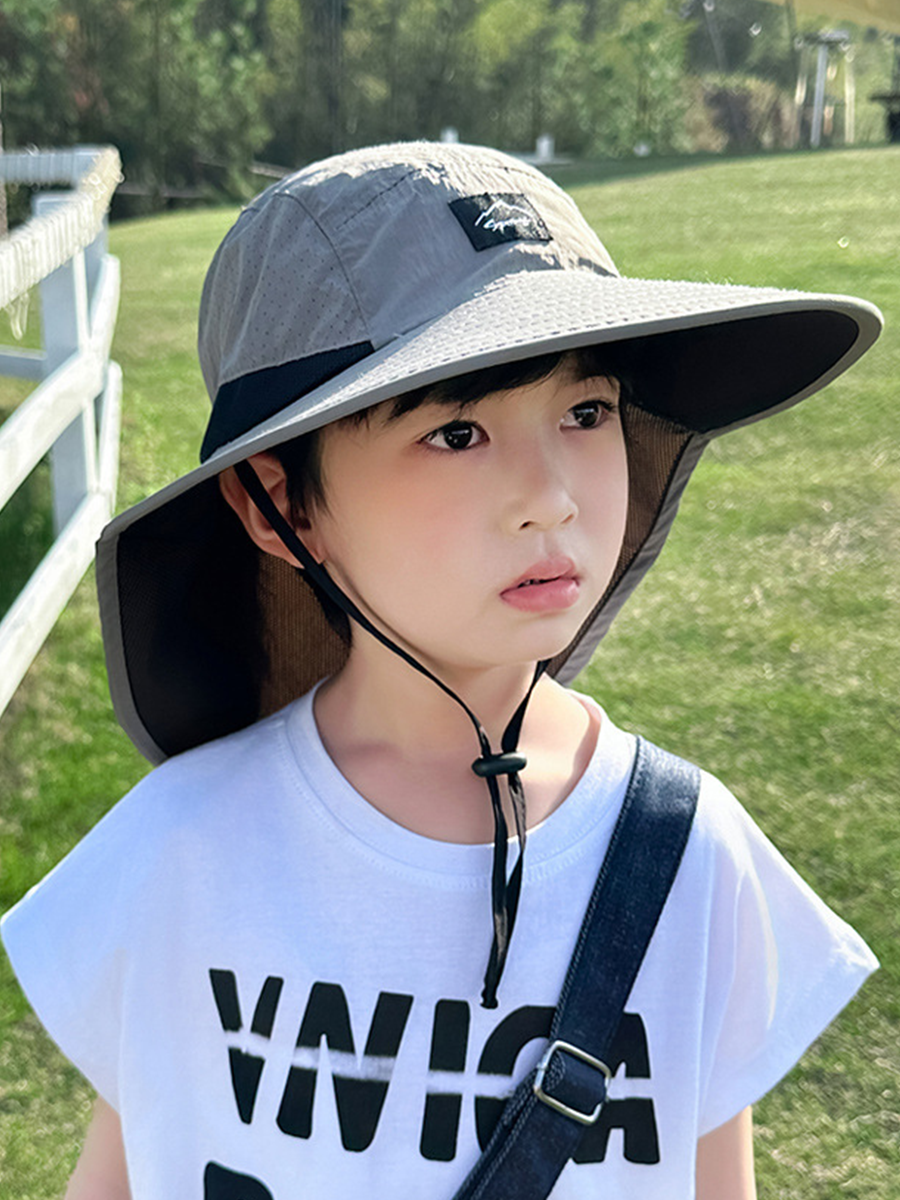 Mũ bucket vành rộng có che gáy dành cho bé trai & bé gái HZ2512