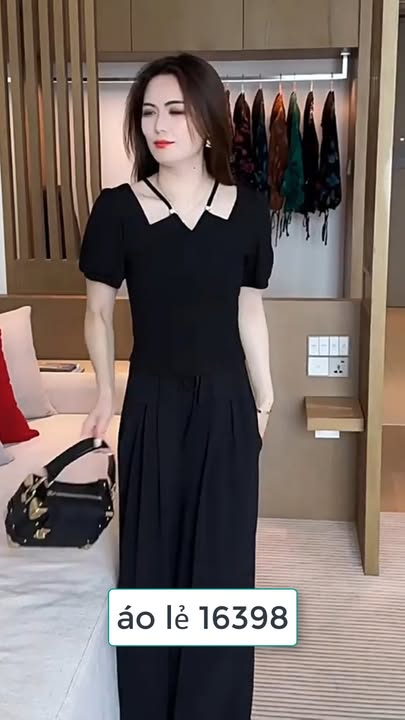 16398-Áo kiểu tay con cổ yếm cách điệu ( thun)_thumbnail_0