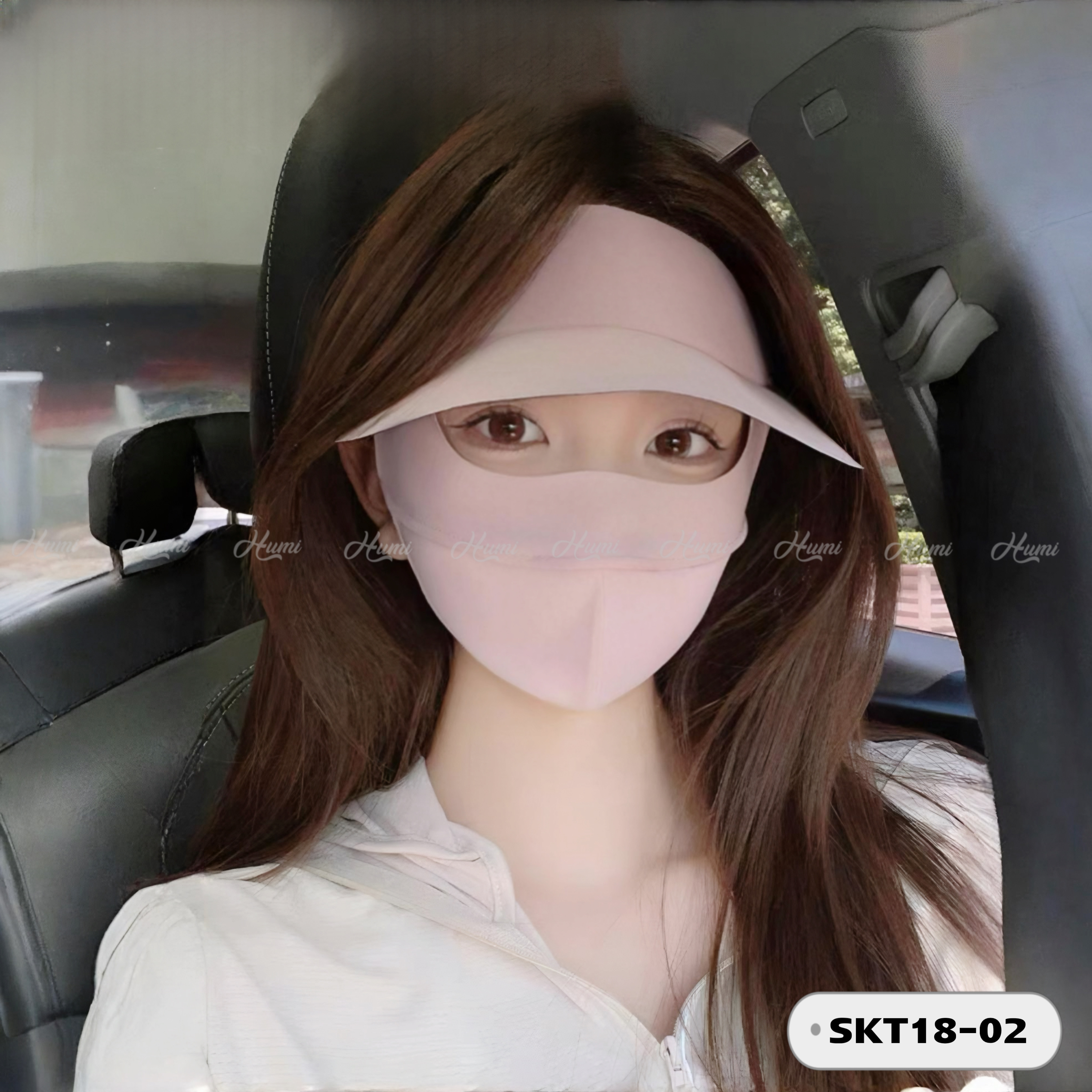 KHẨU TRANG FULL MẶT CHỐNG TIA UV (SKT18-02 Hồng)