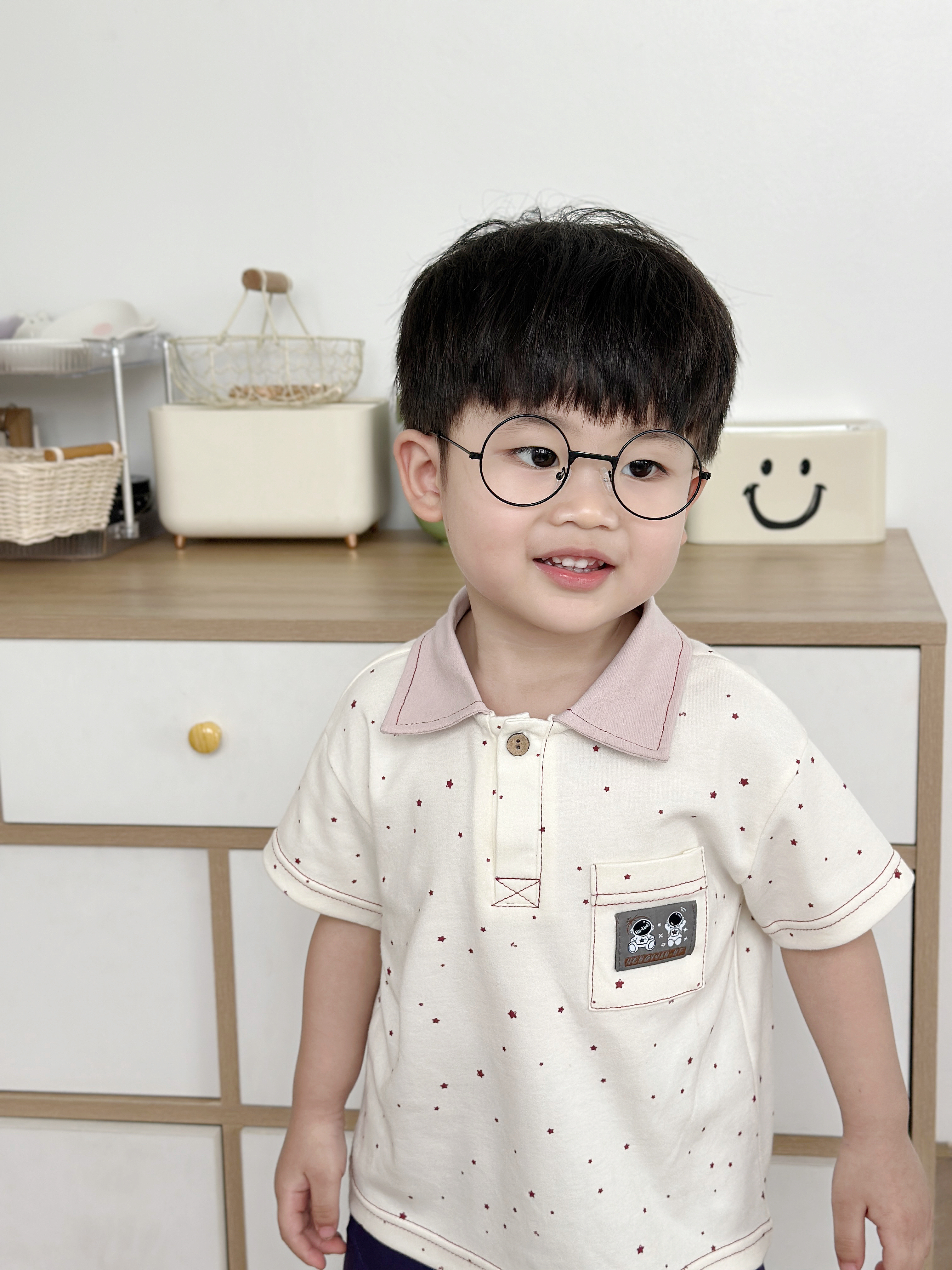 SB2249- bộ polo cộc tay logo phi hành gia