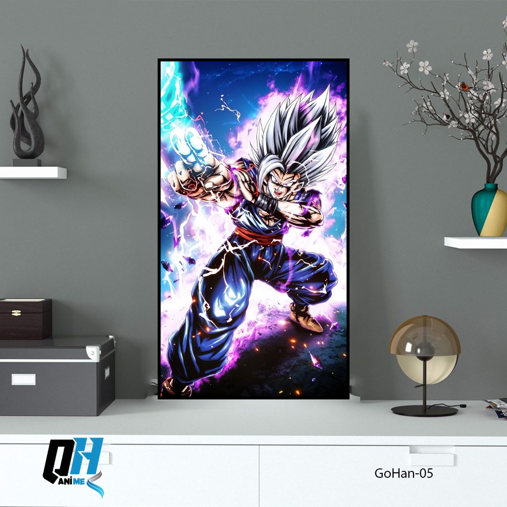 TRANH DÁN TƯỜNG DRAGON BALL SON GOHAN SUPER HERO,DÁN TƯỜNG FOMEX 5mm,DECOR TRANG TRÍ,TRANH ANIME DÁN TƯỜNG