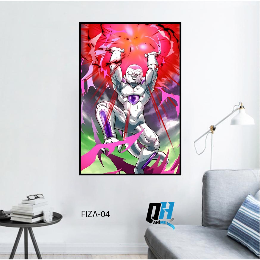 Tranh Dán Tường Dragon Ball Frieza,Dán Tường Fomex 5mm,Decor Phòng Ngủ,Phòng Game,Phòng Trẻ Em,Livestream,QH Anime Decor