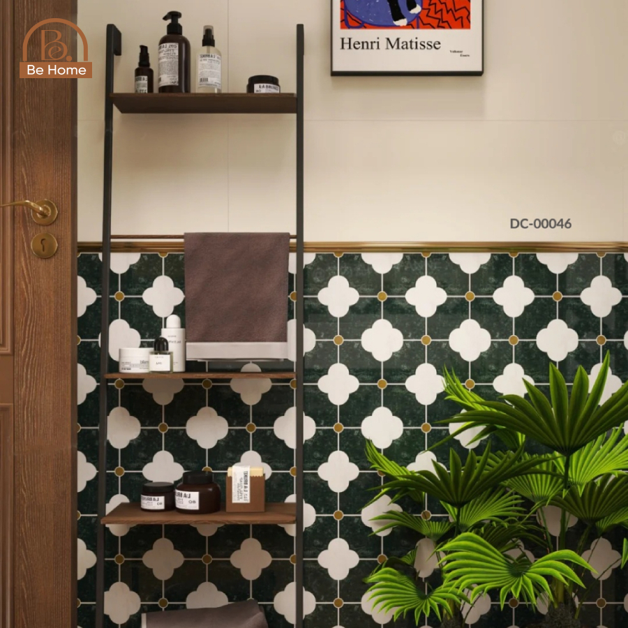 Decal Gạch Bông Cổ Điển Nhiều Mẫu Dán Tường, Dán Cửa Kính, Phòng Tắm, Phòng Bếp, Chống Nước- BeHome Decor