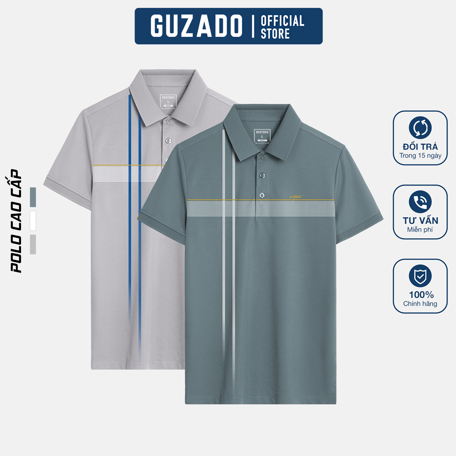 Áo Polo Nam Trẻ Trung Thanh Lịch Thương Hiệu GUZADO MPL2512S