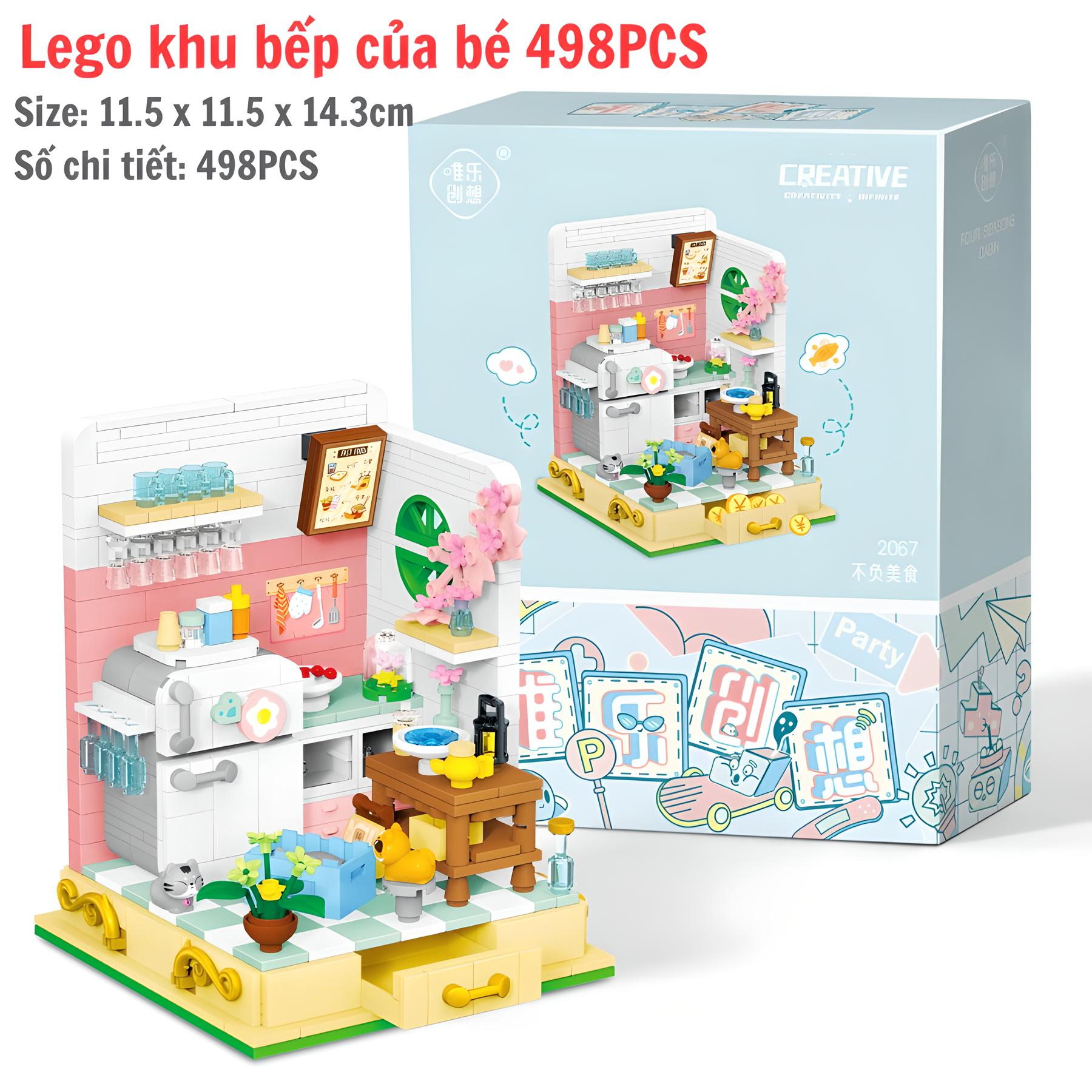 Trọn bộ LEGO Xếp hình Nhà cửa dành cho bé gái (600 chi tiết)_thumbnail_15