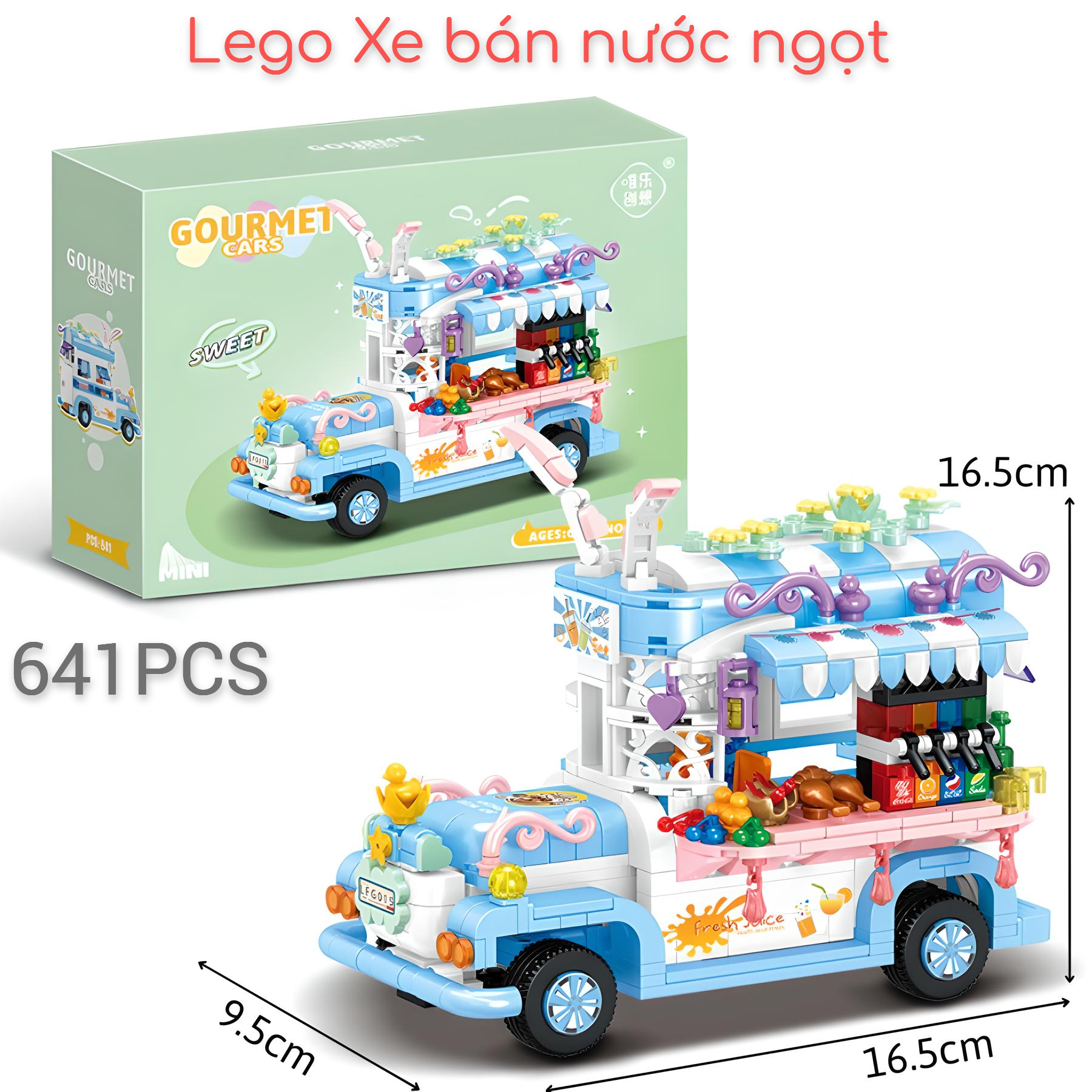 LEGO Xếp hình Xe bán Kem dành cho bé gái (600 chi tiết)_thumbnail_3