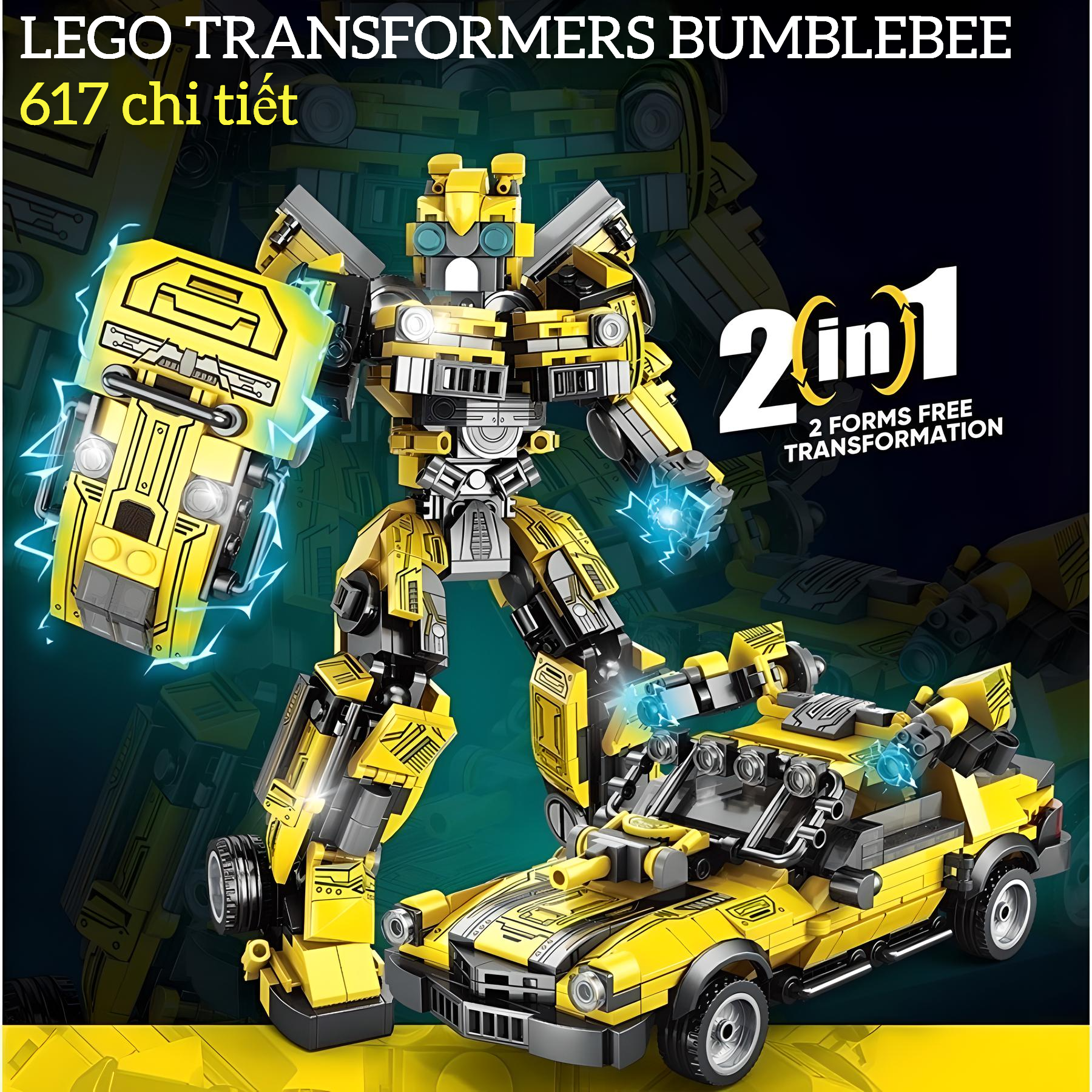 LEGO Đồ chơi lắp ghép Robot biến hình 𝐓𝐑𝐀𝐍𝐒𝐅𝐎𝐑𝐌𝐄𝐑𝐒 800 CHI TIẾT_thumbnail_2