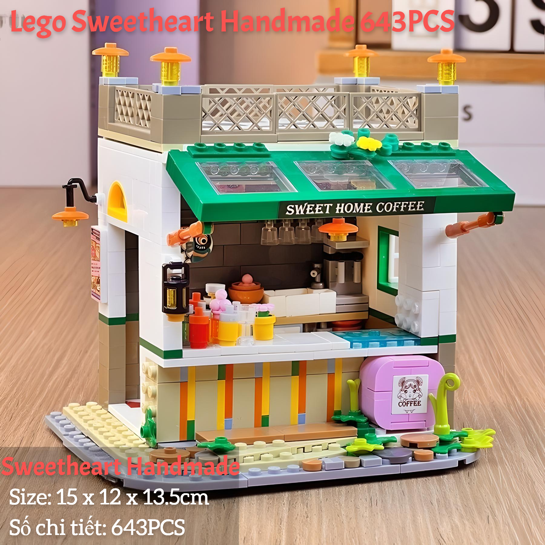 Trọn bộ LEGO Xếp hình Nhà cửa dành cho bé gái (600 chi tiết)_thumbnail_14