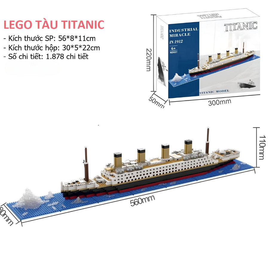 LEGO Mô hình lắp ghép 𝐓𝐚̀𝐮 𝐓𝐢𝐭𝐚𝐧𝐢𝐜 kích thước lớn (2.000 chi tiết)_thumbnail_5