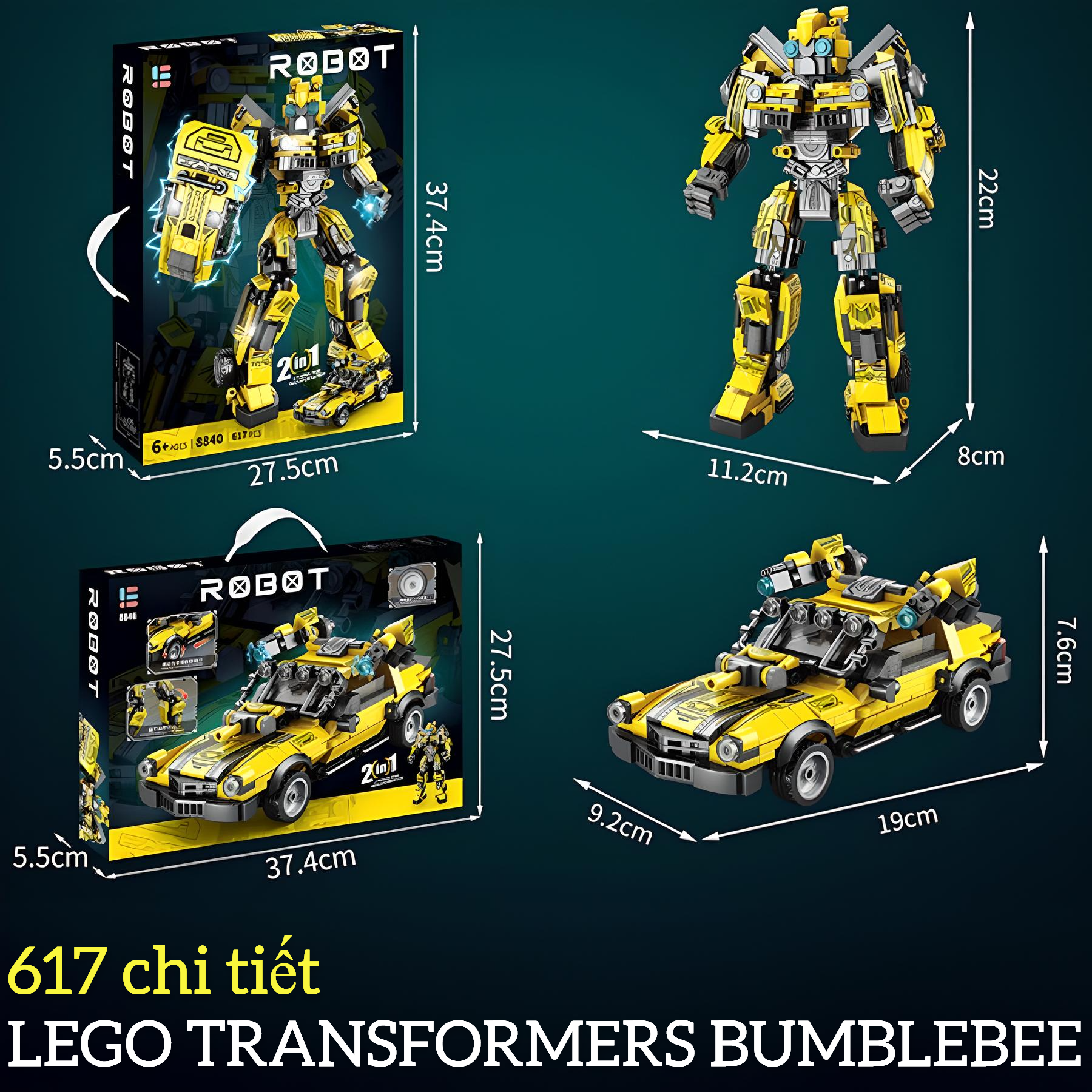 LEGO Đồ chơi lắp ghép Robot biến hình 𝐓𝐑𝐀𝐍𝐒𝐅𝐎𝐑𝐌𝐄𝐑𝐒 800 CHI TIẾT_thumbnail_3