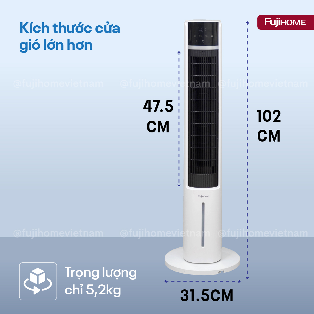 Quạt hơi nước Fujihome AC-DT5E