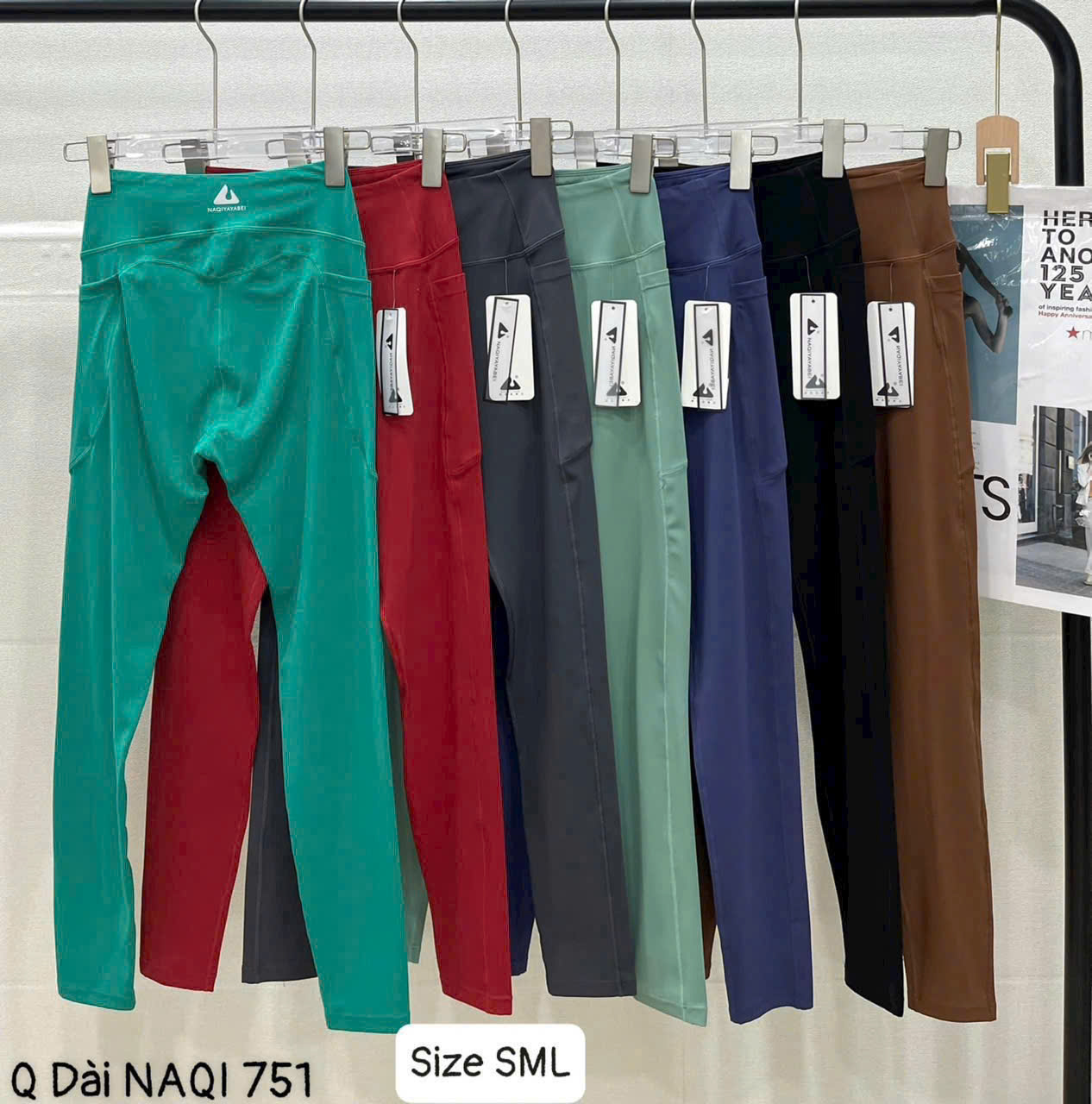 Quần Dài Thể Thao Nữ Naqi Có Túi Dáng Ôm Body