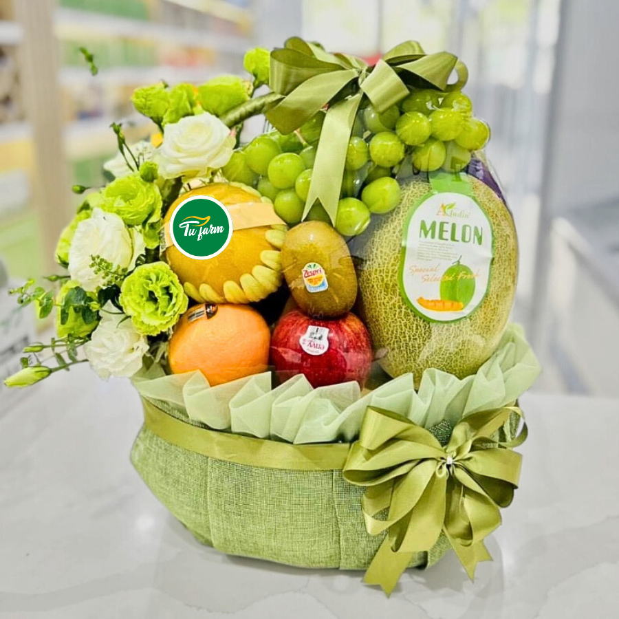 Giỏ hoa trái cây quà tặng  - GH1402