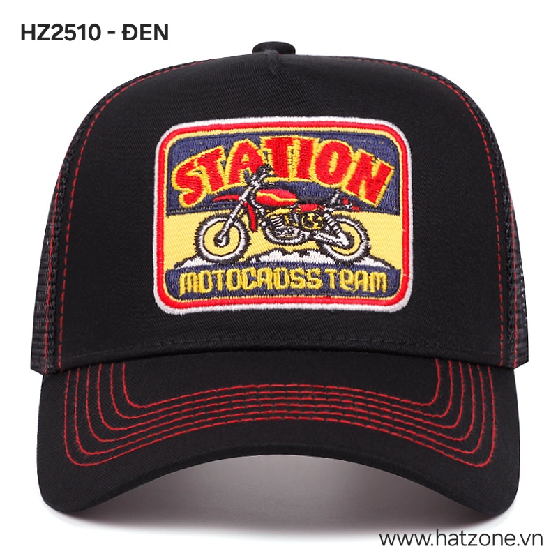 Mũ lưỡi trai trucker nửa lưới Motorcross Team #HZ2510_thumbnail_15