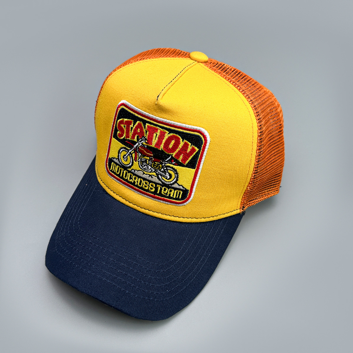 Mũ lưỡi trai trucker nửa lưới Motorcross Team #HZ2510_thumbnail_6