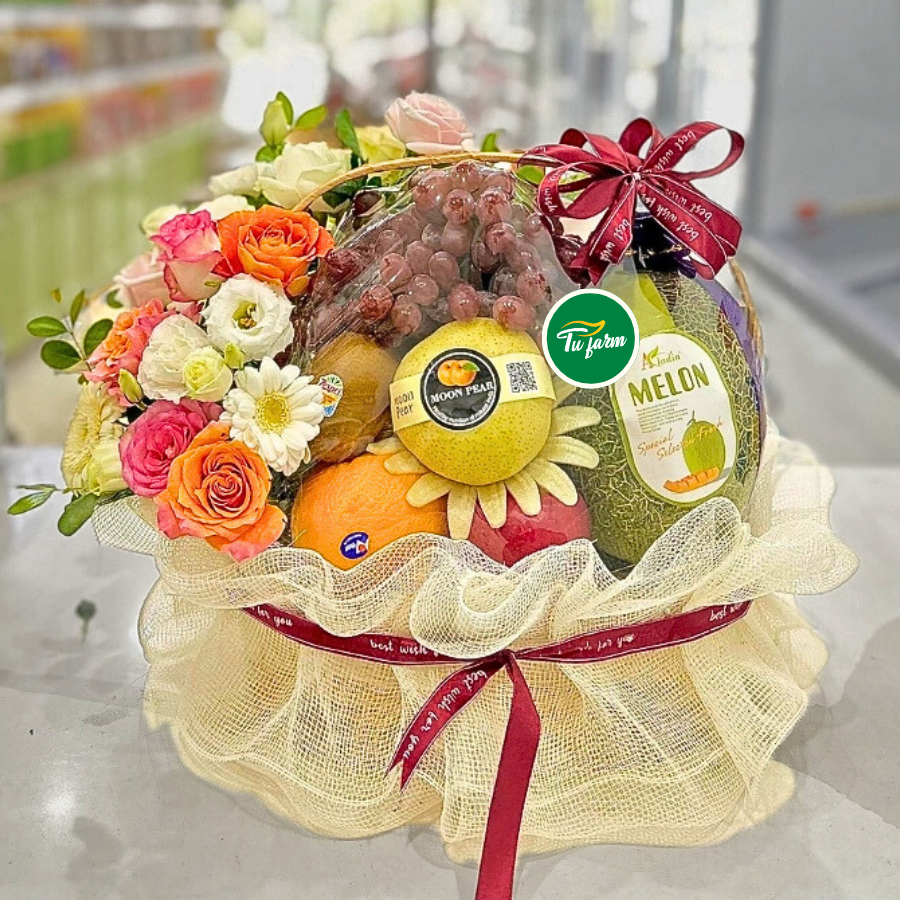 Giỏ hoa trái cây quà tặng - GH1502