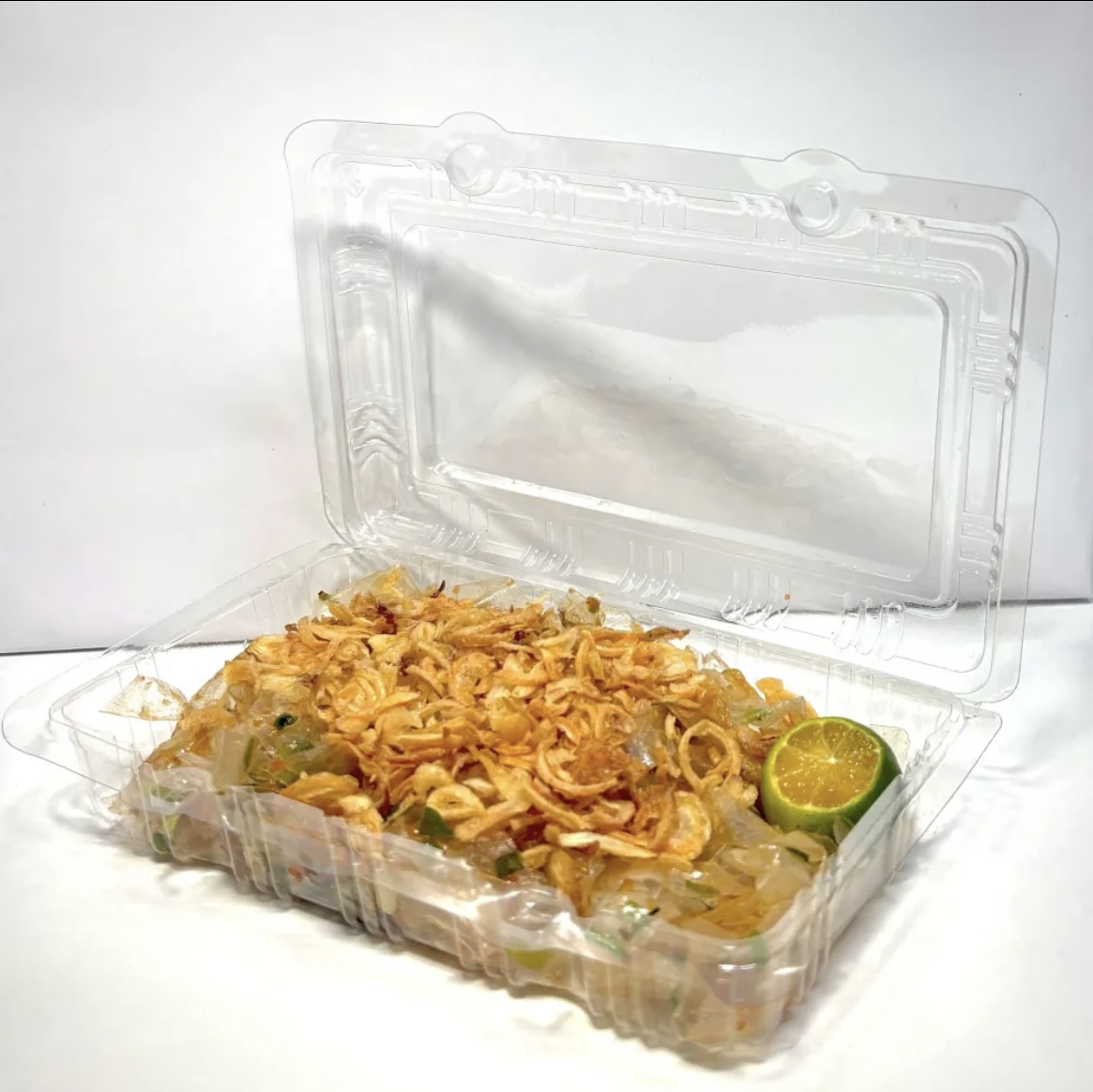 Bánh tráng dẻo trộn mỡ hành & hành phi giòn giòn