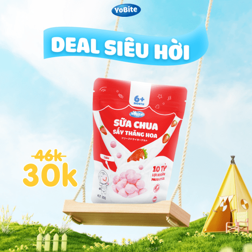 SỮA CHUA SẤY THĂNG HOA - 6 THÁNG - 20G - MÀU ĐỎ - VỊ DÂU_thumbnail_3