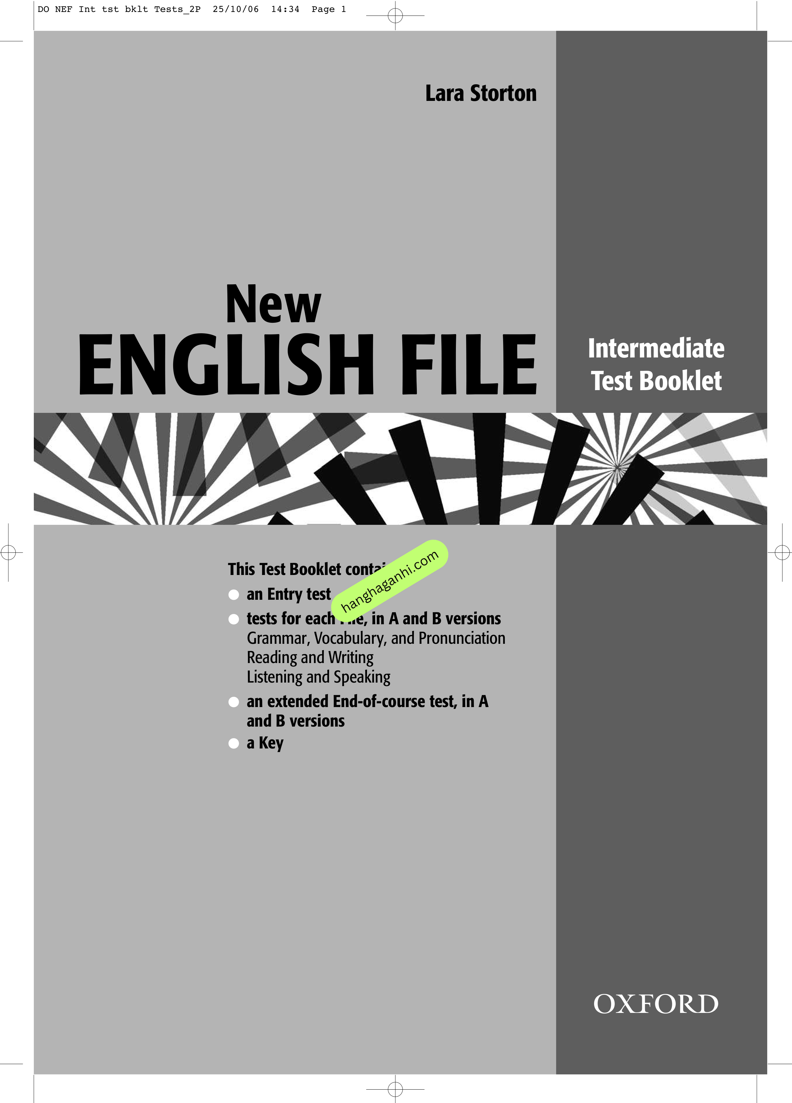 New English File Intermediate Work Book