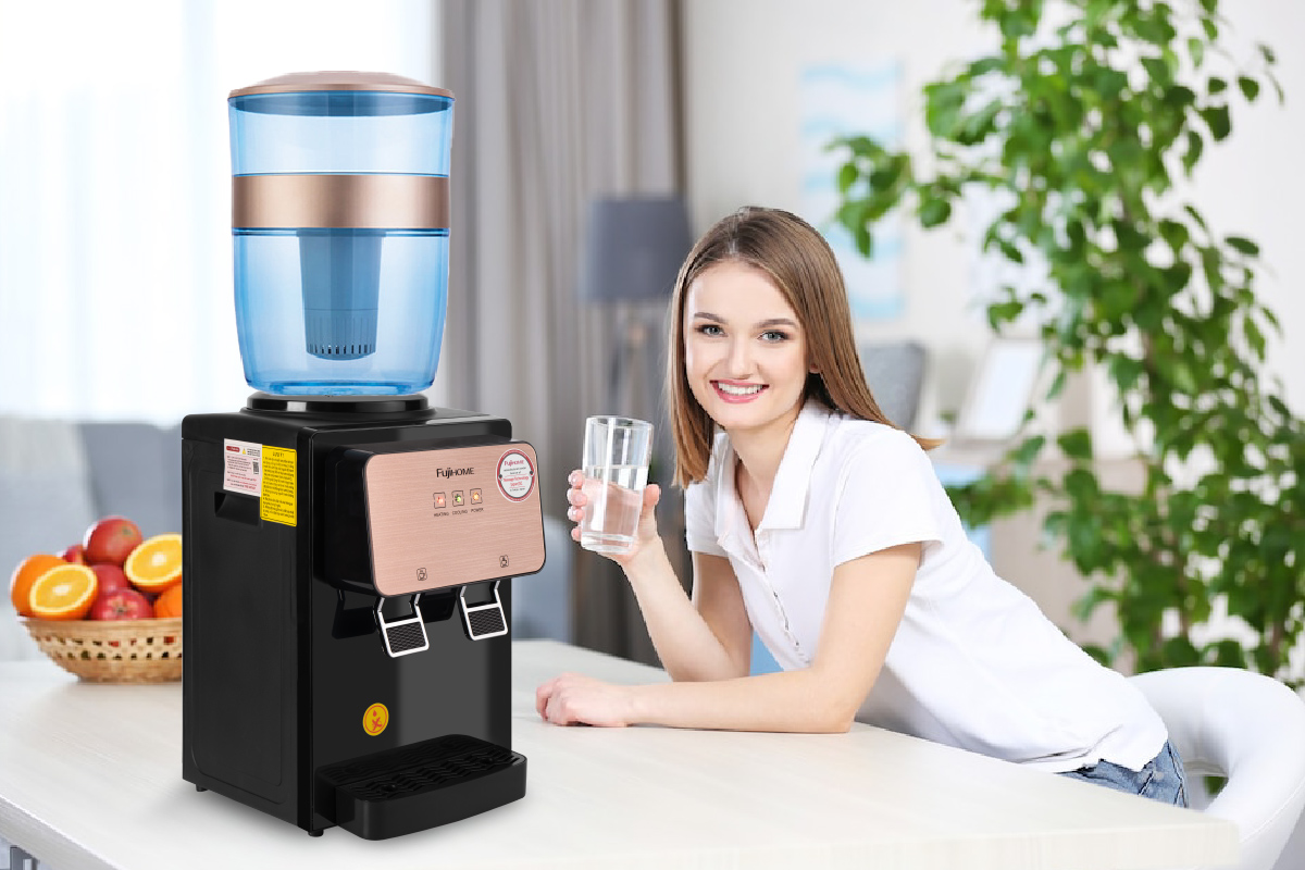 Cây nước nóng lạnh để bàn mini FUJIHOME WD03E