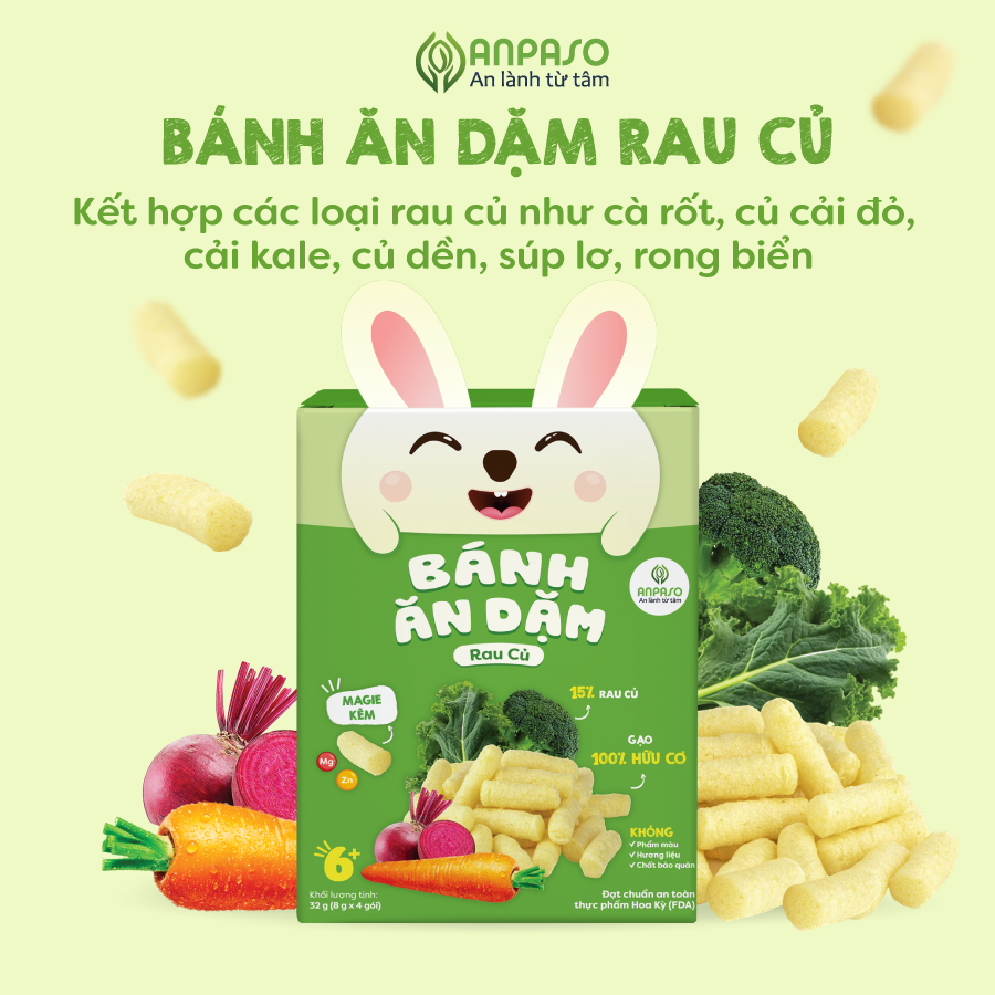 Bánh ăn dặm ANPASO Rau củ