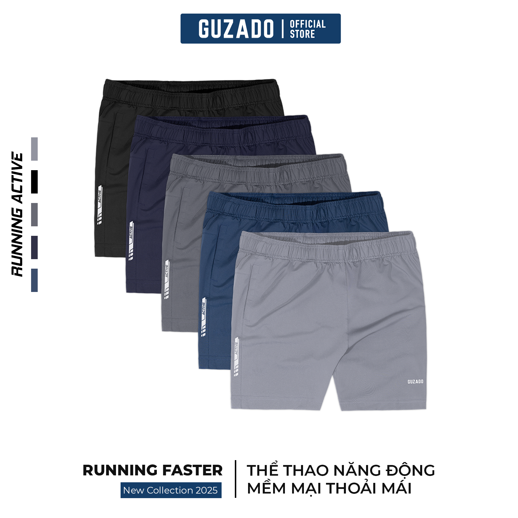 Quần Short Thế Thao GUZADO Chất Liệu Thun Lạnh GSR10