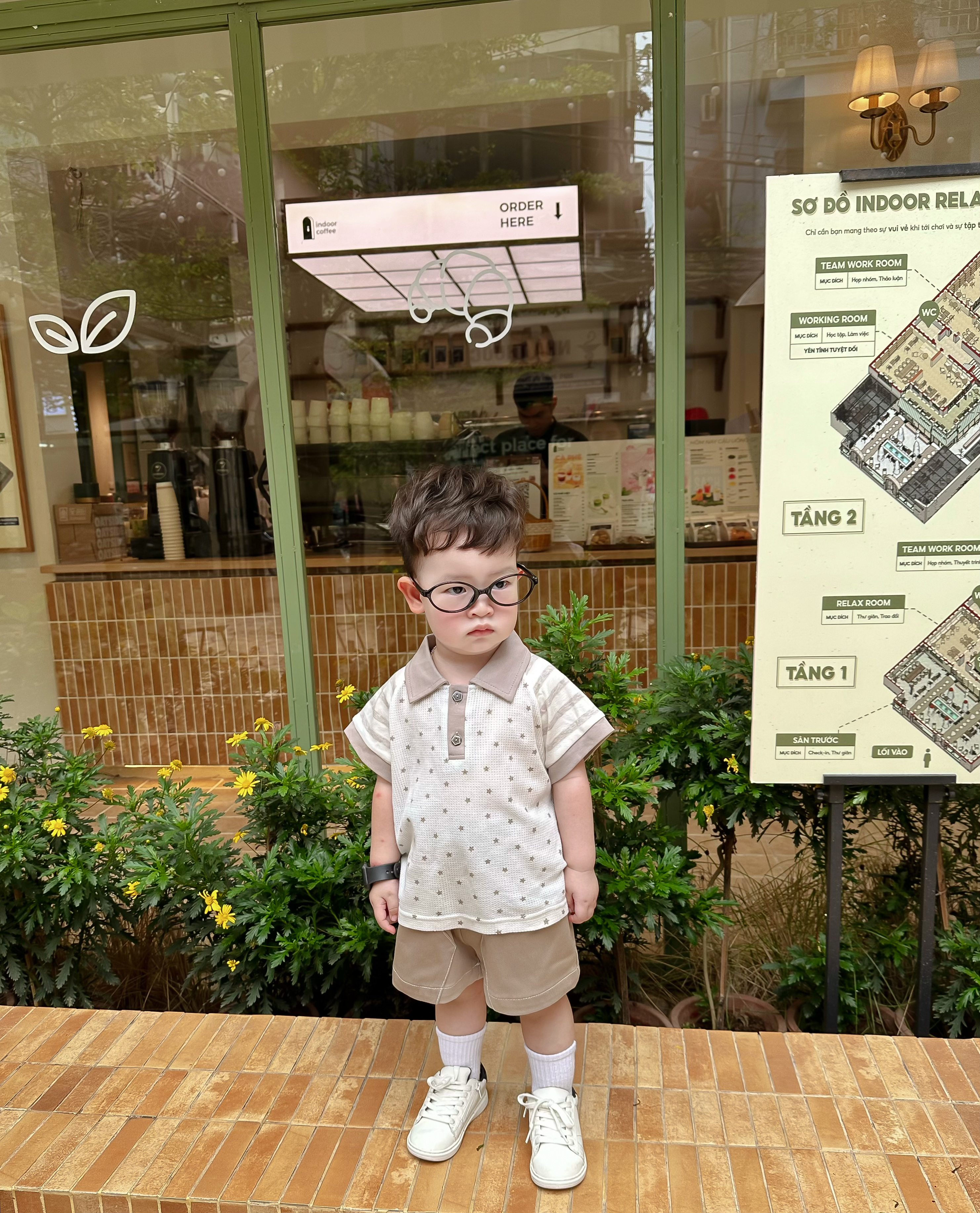 SB2289- bộ sát nách phối tay kẻ, cổ trơn in họa tiết