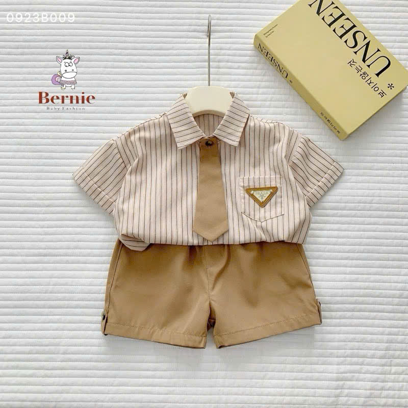 S25 SET BỘ NÂU CAVAT BÉ TRAI