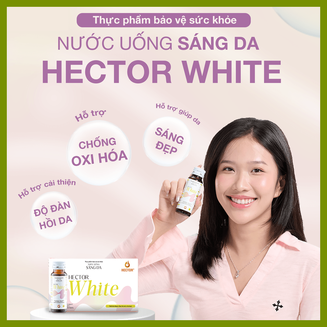 Nước Uống Sáng Da HECTOR White Collagen Đông Trùng Hạ Thảo 50ml x 10 Lọ — ảnh 8