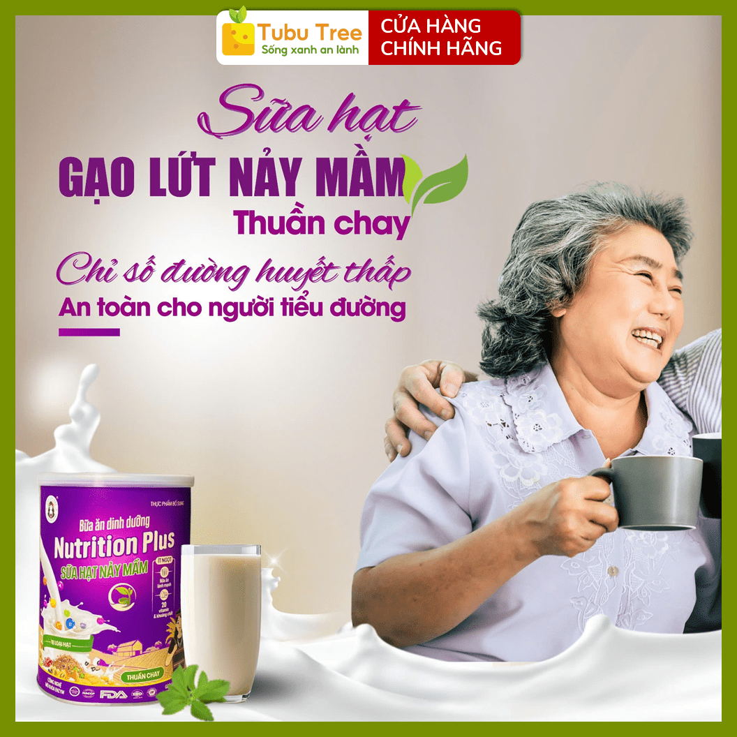 Sữa Hạt Gạo Lứt Nảy Mầm BH.NONG Không Đường 400g gồm 18 loại hạt, thuần chay — ảnh 5