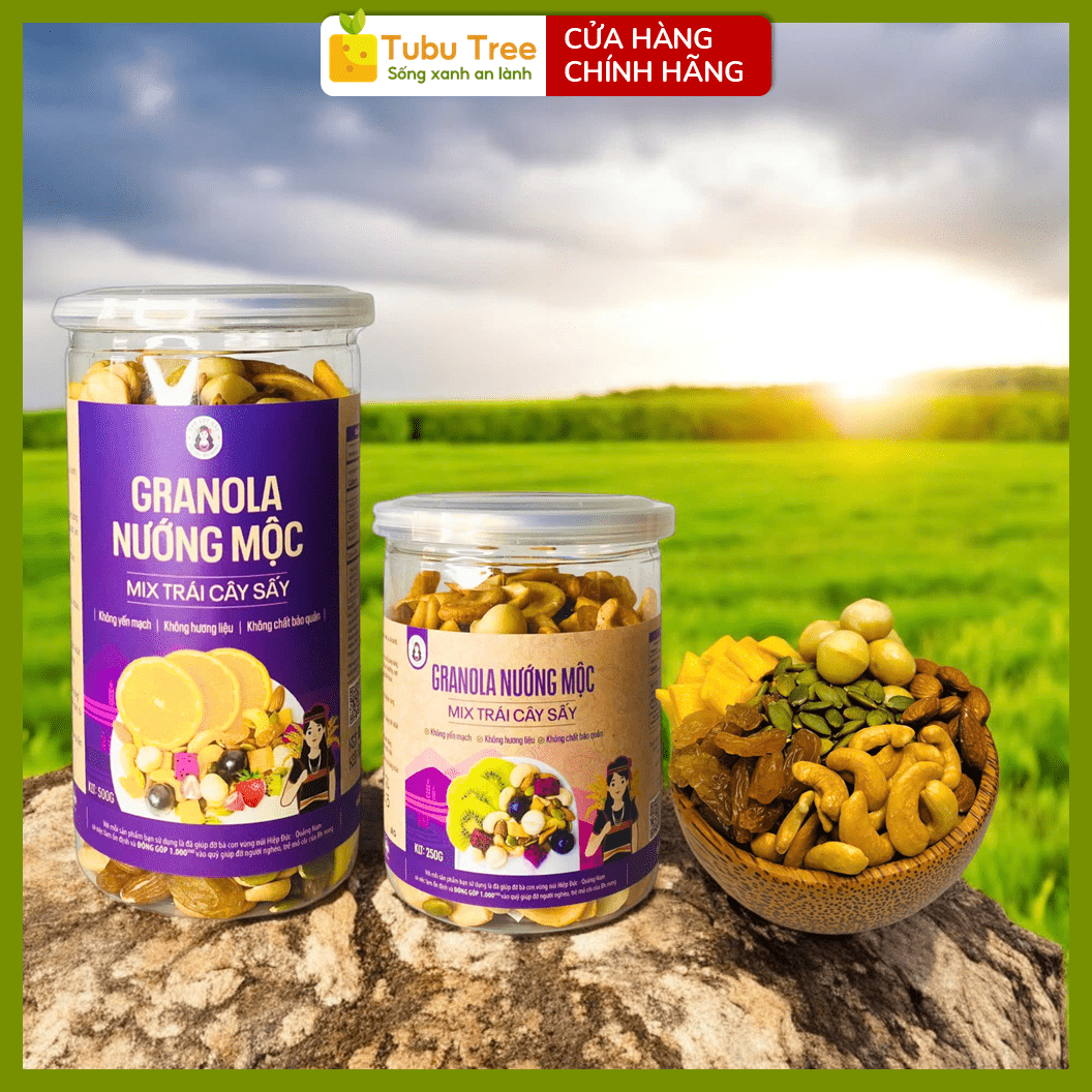Granola mix trái cây sấy BH.NONG - Lon 450g — ảnh 5