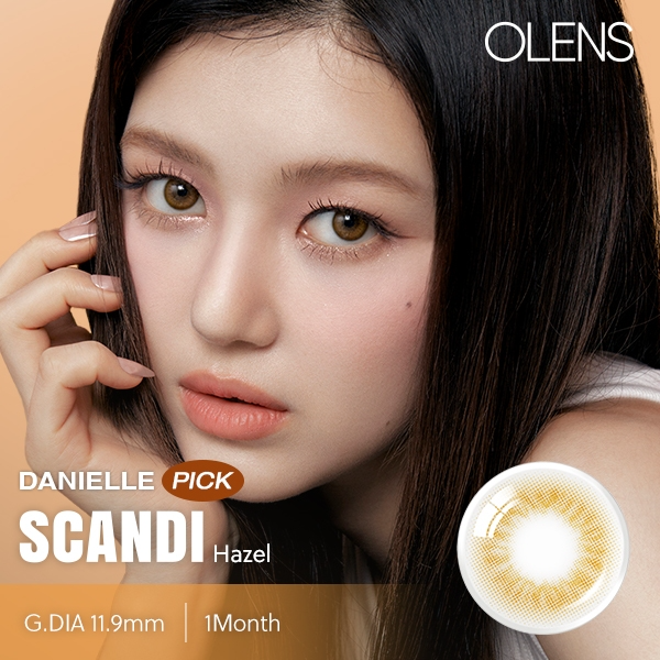OLENS Official Scandi 1Month Hazel 2P Contact Lens