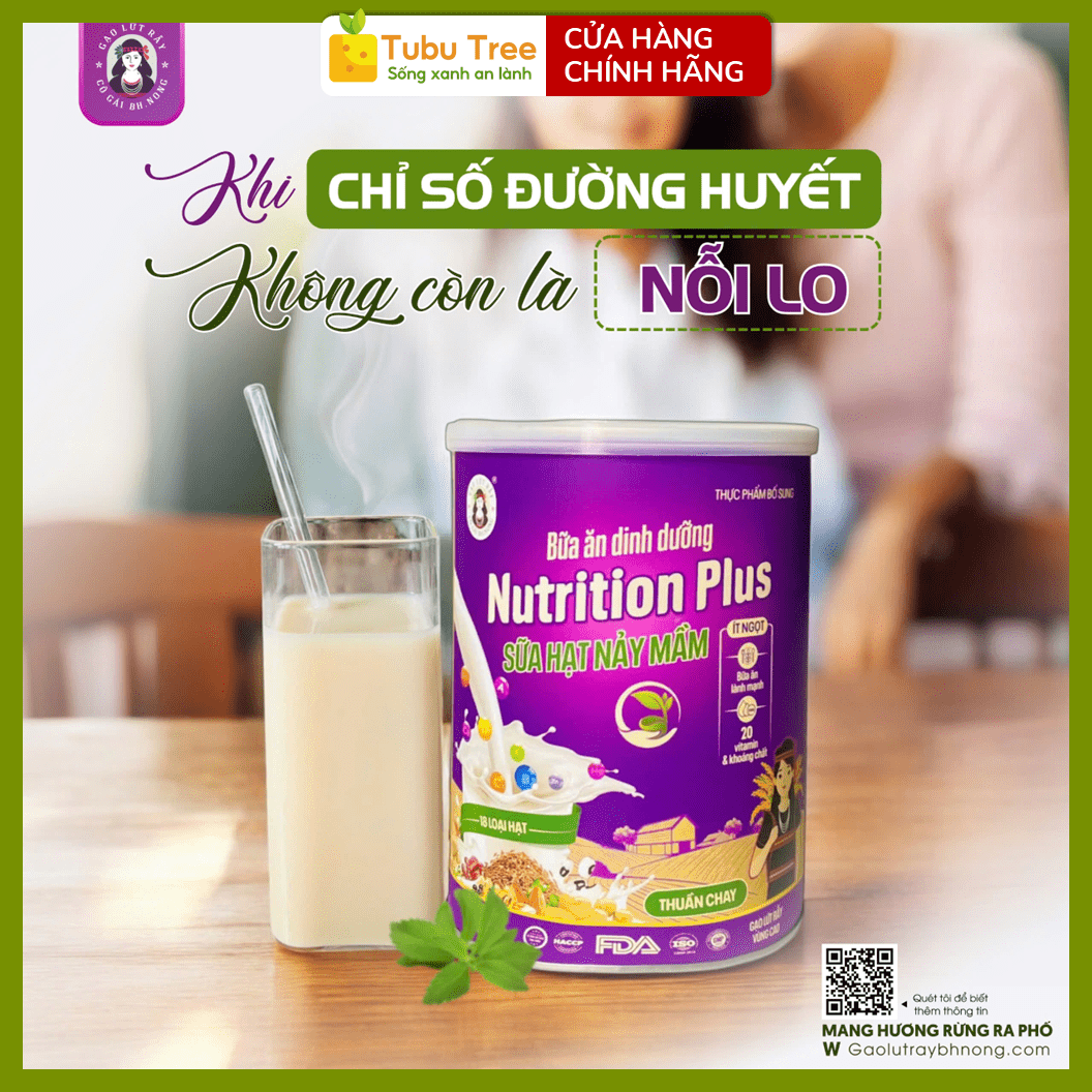 Sữa Hạt Gạo Lứt Nảy Mầm BH.NONG Không Đường 400g gồm 18 loại hạt, thuần chay — ảnh 3