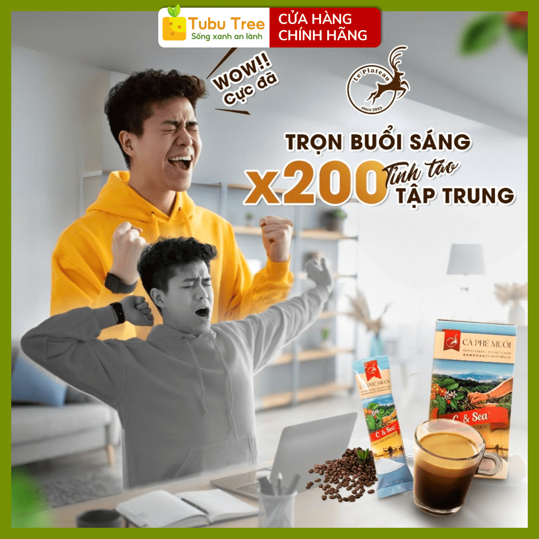 Cà Phê Muối C&Sea Đậm Đà Thơm Béo Chuẩn Gu Huế Hộp 16g x 10 gói — ảnh 4